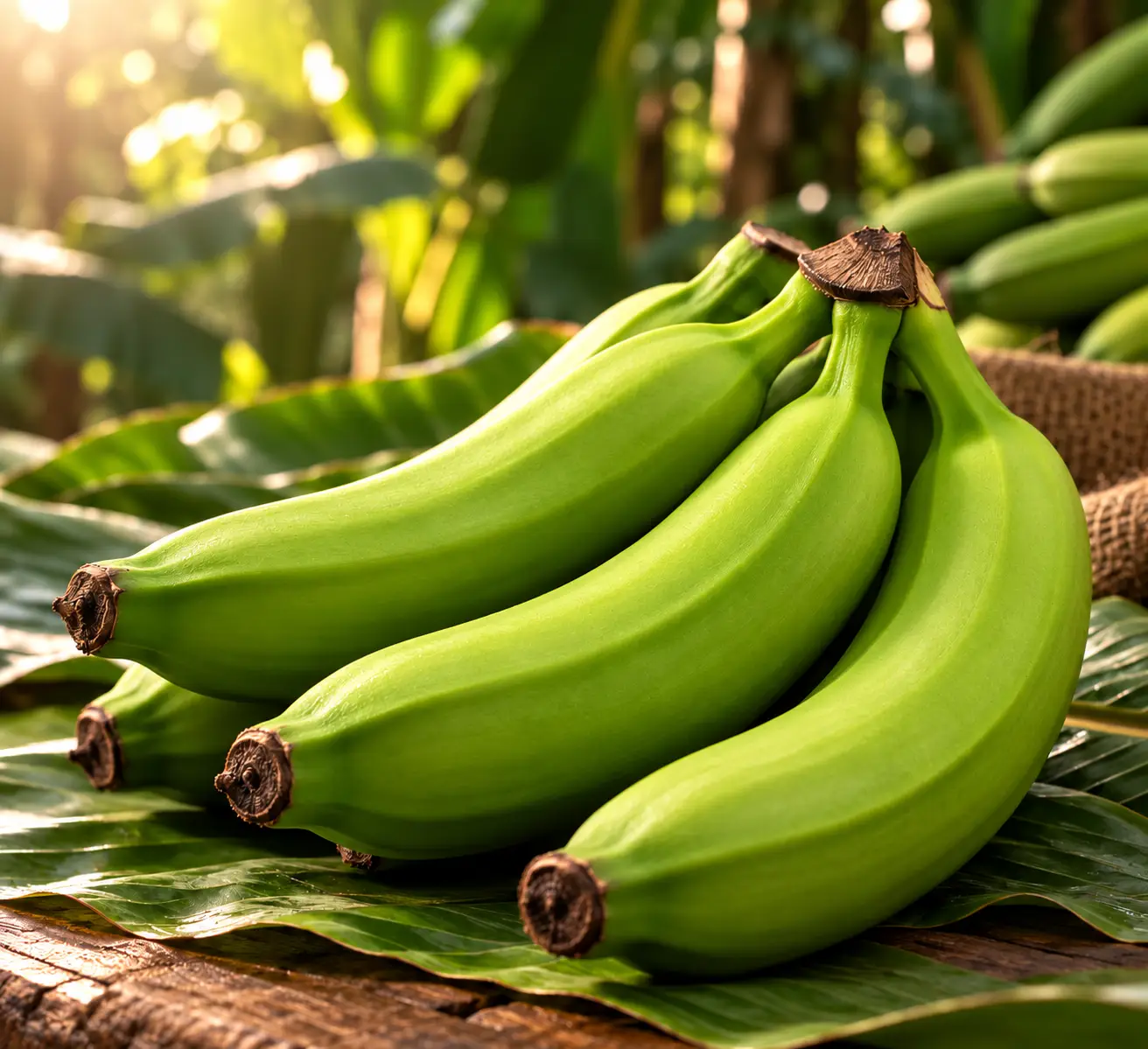 Racimo de plátano de la línea Bonita Plantains.